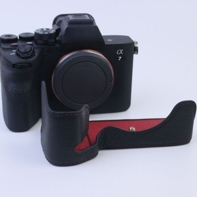 適用索尼A7R A7RM2M3M4 A9 A7R5 A7M4 A1相機包皮套,真皮保護套