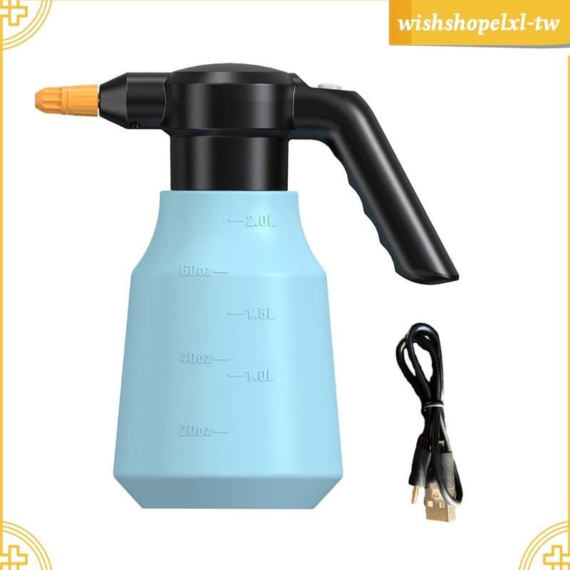 [WishshopelxlTW] 電動泡沫噴霧器,便攜式電動噴霧瓶植物先生 2L 容量洗車泡沫噴霧器,用於洗車清潔