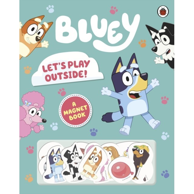 Bluey: Let's Play Outside!: Magnet Book (磁鐵書)(精裝)/Bluey【禮筑外文書店】