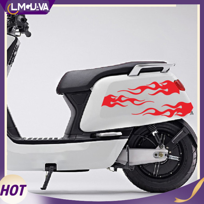 Lmg 摩托車貼紙火焰圖案車身造型裝飾貼花通用 D-2107