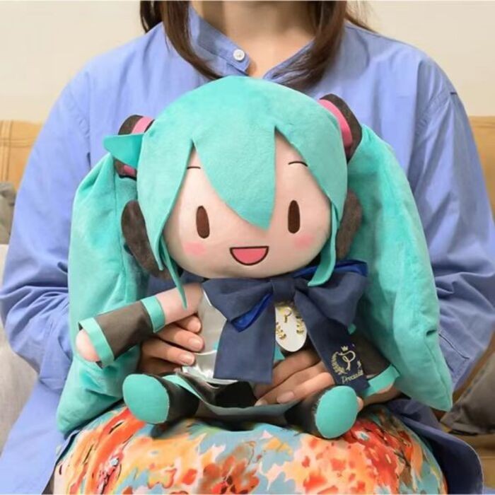 同款初音fufu玩偶抱枕經典款雪未來毛絨玩具公仔擺件禮物初音未來娃娃公仔初音未來娃娃 玩偶 頭枕 抱枕fufu毛絨玩具