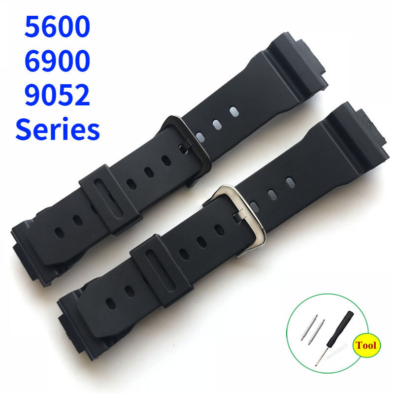 16 毫米錶帶卡西歐適用於 G-shock GW M5610 DW 5600 DW5610 5700 DW6900 90
