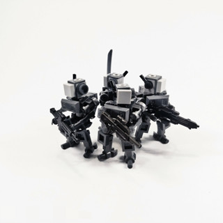 OC外骨骼機機械戰警警察積木軍事玩具拼裝積木中國人仔機器人M甲