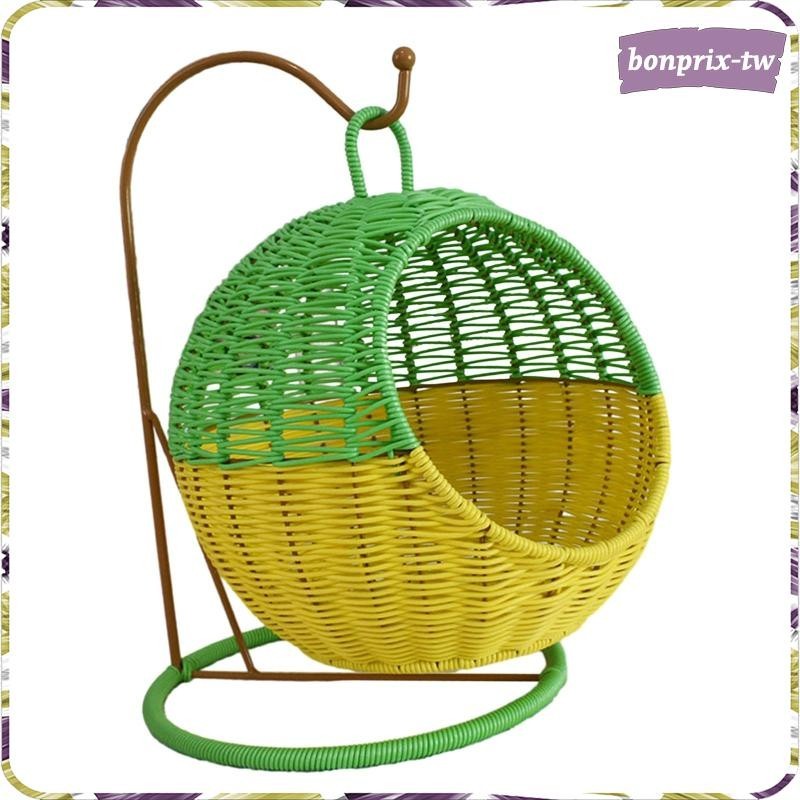 [Bon] 手工編織水果籃裝飾掛在家庭農舍