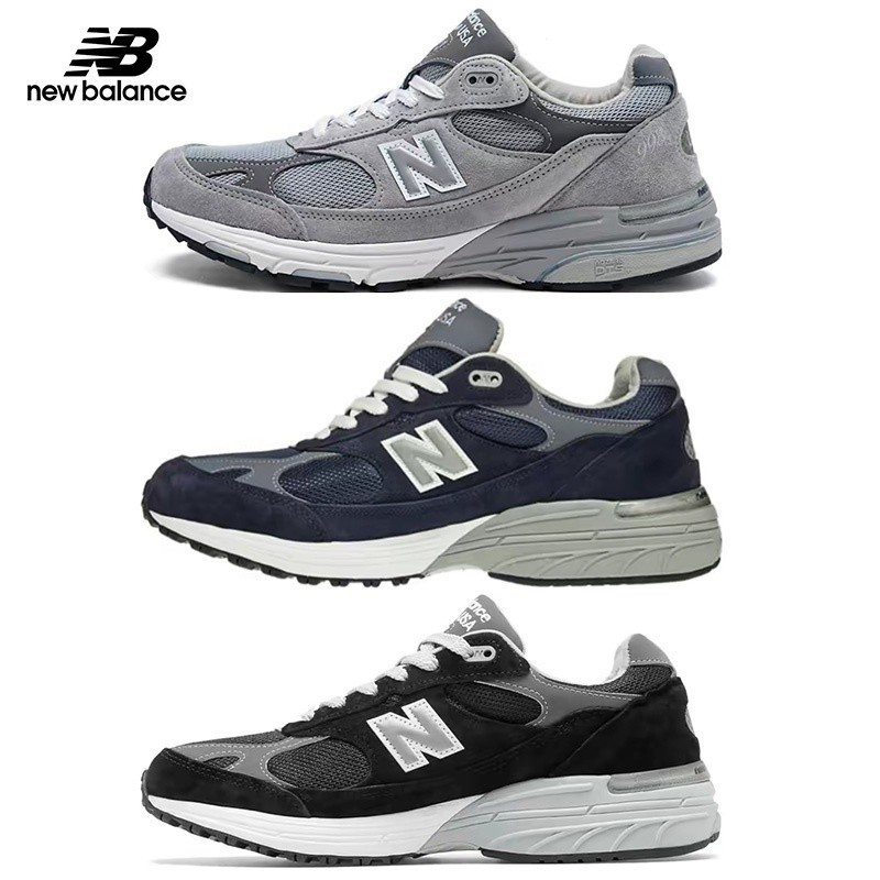 阻力跑鞋new balance 993 復古美式男士網球耐磨防滑跑鞋mr993gl/BK/NV