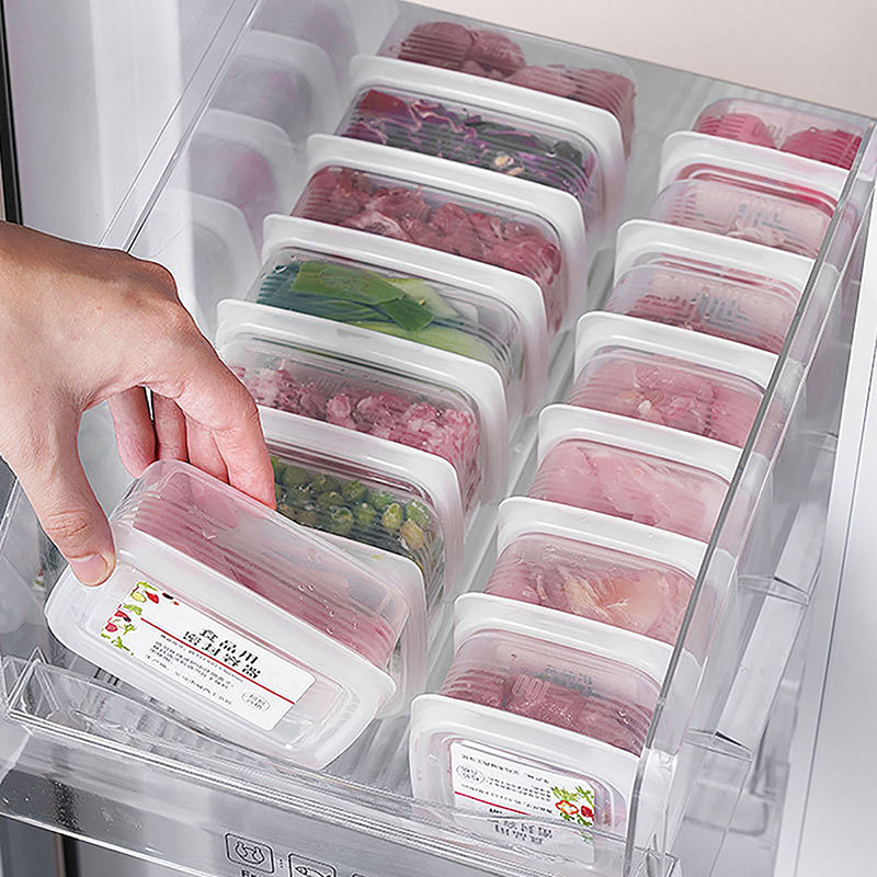 Shangu&gt; 冷凍肉類收納盒便攜冰箱水果蔬菜保鮮收納盒透明芝士容器廚房新款