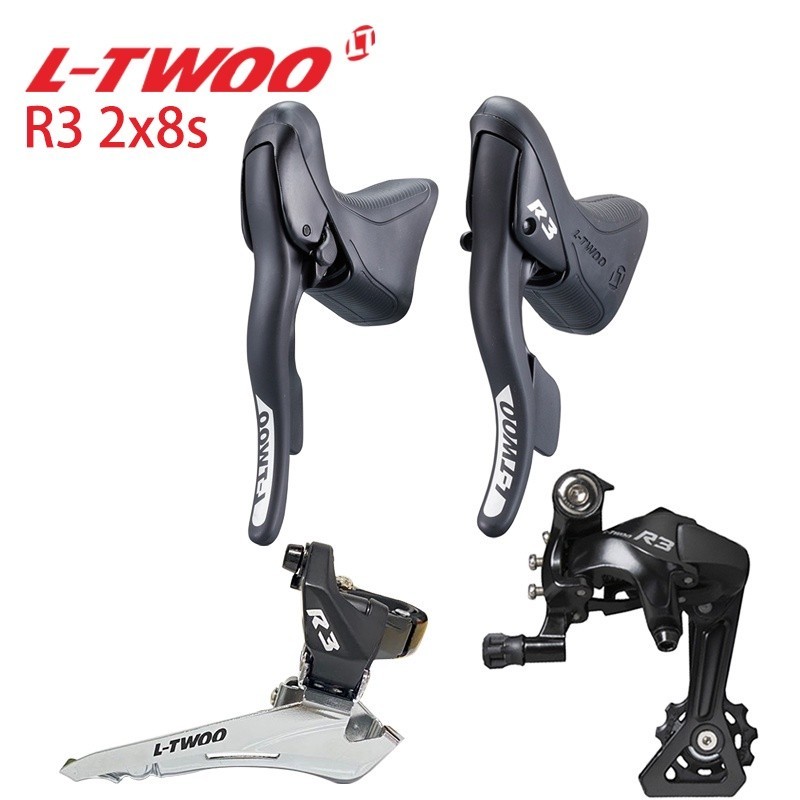 、Ltwoo R3 2x8 16s 速度套件變速桿+後齒輪齒輪+前變速公路自行車兼容 Shimano