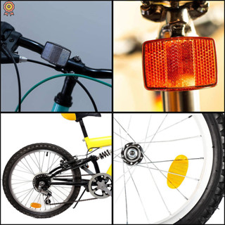 自行車反光板套裝貓眼反光板自行車反光板前後 8 m 反光條、反光板自行車配件適用於自行車山地自行車 YKT