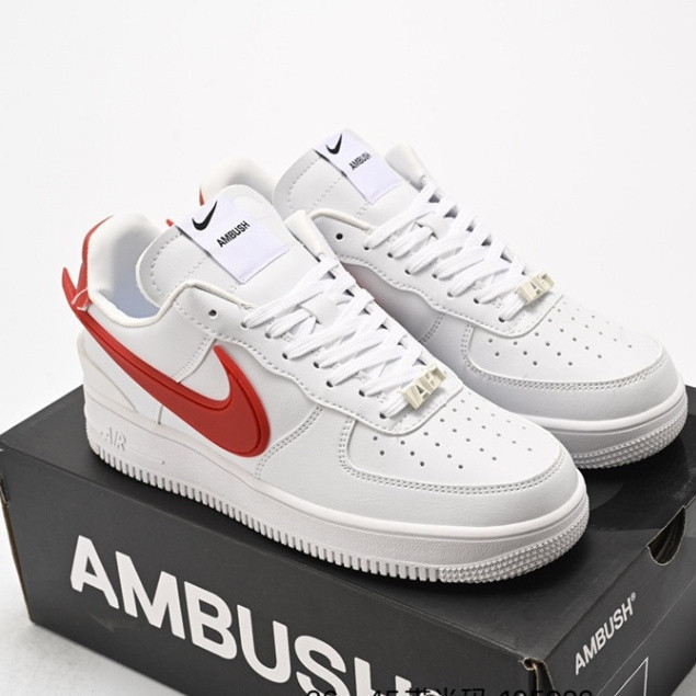 耐吉 Ambush x Nike Air Force 1' 07 運動鞋短款白紅