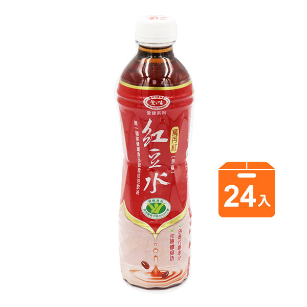 愛健萬丹紅紅豆水PET530x24瓶