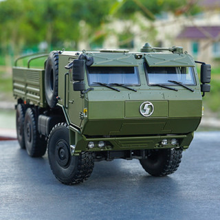 【收藏精品】現貨1:24原廠 陝汽軍車 德龍 越野軍卡運兵車模擬合金汽車模型