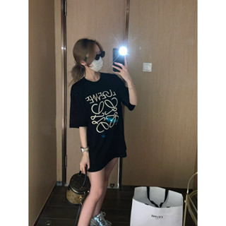 臺灣現貨 2025年夏季新款潮牌酷黑色情侶裝短袖T恤女寬鬆簡約半袖上衣潮ins 大尺碼短袖 美式短袖 短袖女 短袖上衣
