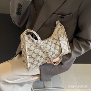 【優創】💖 小眾設計印花大容量包包女2024新款時尚高級質感百搭單肩斜挎包