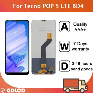 適用於 Tecno POP 5 LTE LCD 的 LTE BD4 顯示屏觸摸屏元件數字化儀更換螢幕