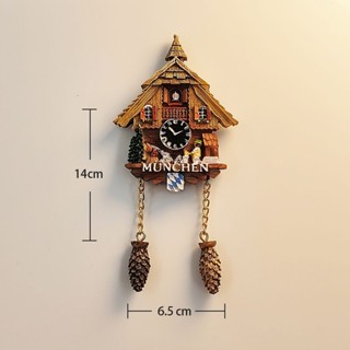 1萬人收藏德國慕尼黑創意木屋咕咕鐘旅遊紀念手工彩繪傢俱裝飾磁力貼冰箱貼25.3.30