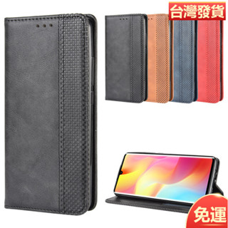適用小米Xiaomi Note 10 Lite手機殼磁吸翻蓋皮套插卡note10lite