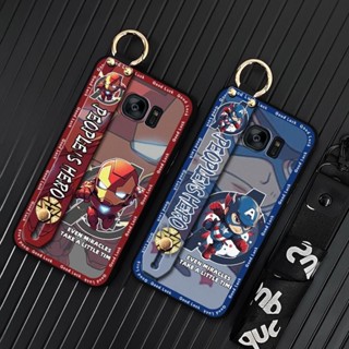 三星S6 Edge Plus/G9280/Note5 Edge手機殼指環腕帶液態男女款卡通防塵可愛軟殼矽膠潮流個性