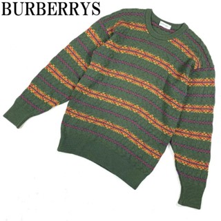Burberry 博柏利 毛衣 休閒長袖上衣 綠色 長袖 日本直送 二手