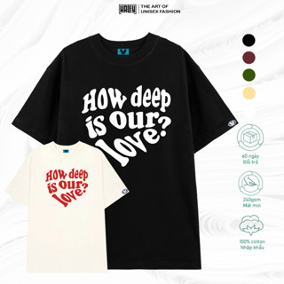 Tn259 HALEY 中性 HOW DEEP IS OUR LOVE 韓版基本款冷T恤