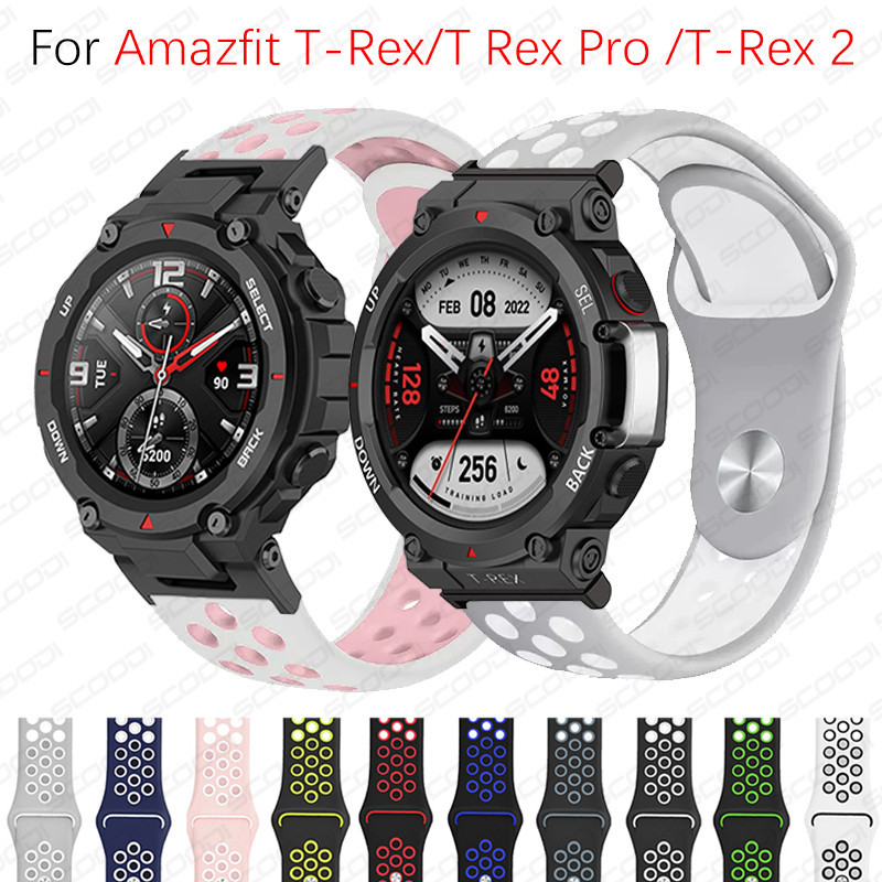 Huami Amazfit T-Rex 2 / T-Rex / T-Rex Pro 智能手錶錶帶時尚手鍊運動替換腕帶矽膠