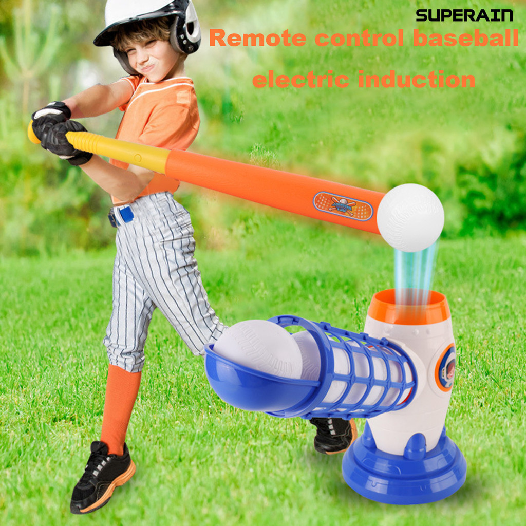[嘉和運動]兒童棒球遙控發球機自動發射器室內外幼兒園運動球類玩具（頻道） CPC/CE認證