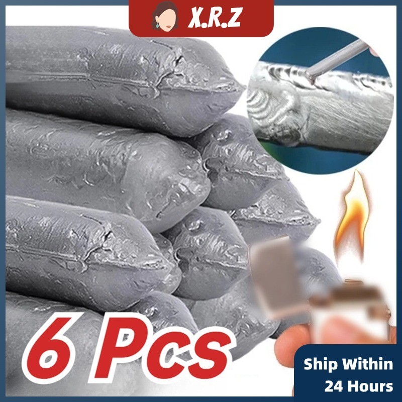 6pcs 易熔低溫烙鐵焊條用於焊接鋁修復劑套件鋁焊條通用家居裝飾配件焊條熔體-