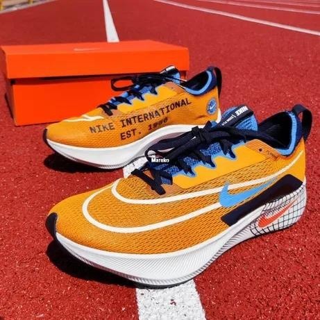 高版本 NIKE Zoom Fly4 橙藍黑 馬拉松 輕便跑步鞋 DO9583-700