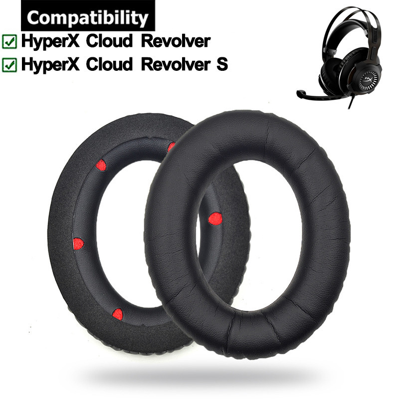 1 對耳墊適用於 HyperX Cloud Revolver / Revolver S 耳機耳墊墊海綿耳機耳罩