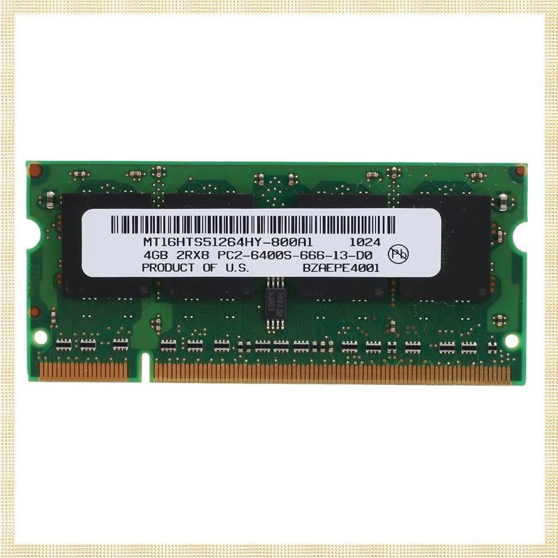 (S Q J Z)4GB DDR2 筆記本電腦 Ram 800Mhz PC2 6400 SODIMM 2RX8 200