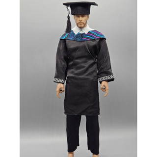 【特價促銷】現貨1/6兵人衣服配件博士服12寸bjd娃娃人偶女素體模型學生禮服制服ob
