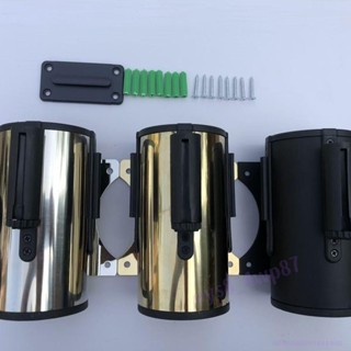 不銹鋼掛壁式伸縮隔離帶安全警示帶 壁掛一米線警戒帶電梯圍欄 掛壁式伸縮隔離帶安全警示帶【滿188出貨】
