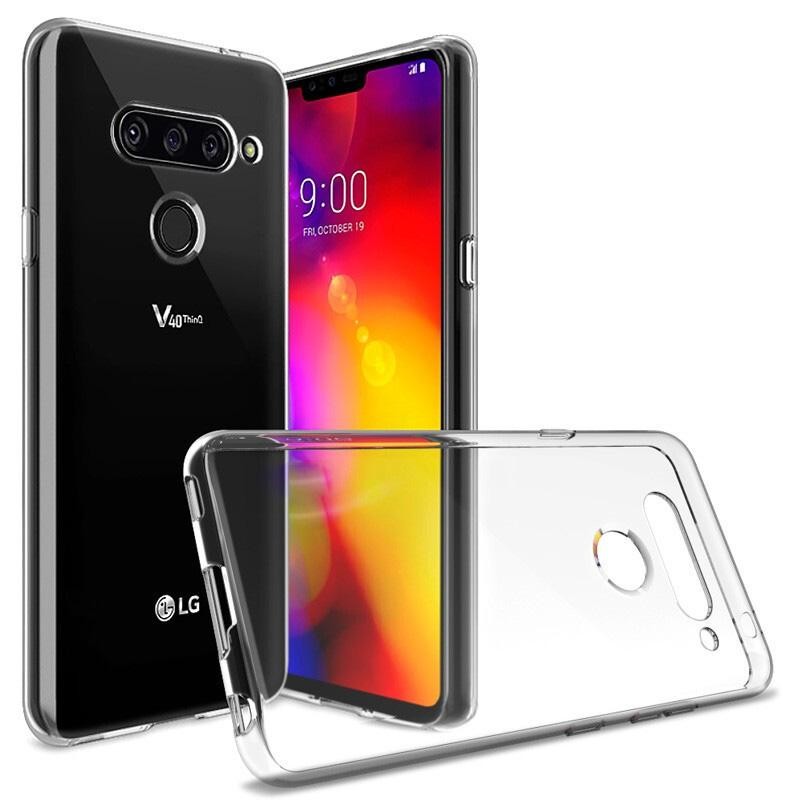 適用於 LG V30 V40 V50 V60 ThinQ 透明手機殼矽膠軟後蓋手機殼