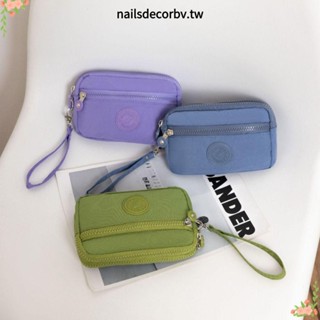 NAILSDECOR長款錢包,大容量拉鍊女款手提包,新建雙層防水純色零錢包