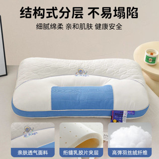 🛫【臺灣出貨】🛫枕頭護頸椎助睡眠專用睡覺舒適側睡整頭枕芯家用一對學生宿舍單人