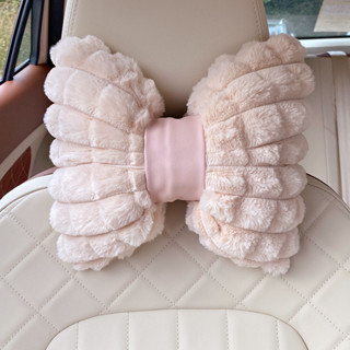 汽車內頭枕腰靠四季通用網紅卡通可愛車用座椅靠背墊護頸枕一對女