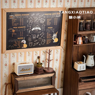 娃屋可訂製畫咖啡店海報蛋糕店裝飾畫微縮場景迷你blythe擺件配件