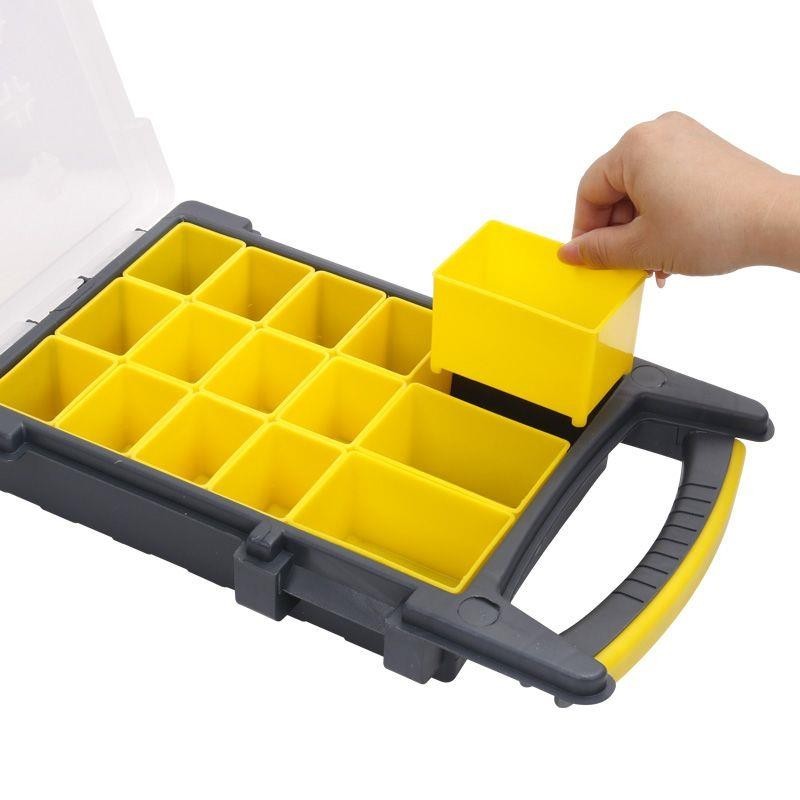 分格玩具收納 多功能多格塑膠配件盒子零件盒零件螺絲分類收納小盒子工具盒手提