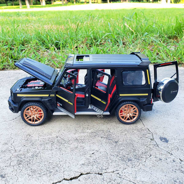 1:18賓士巴博斯700越野合金車模仿真金屬車模開門聲光回力玩具車