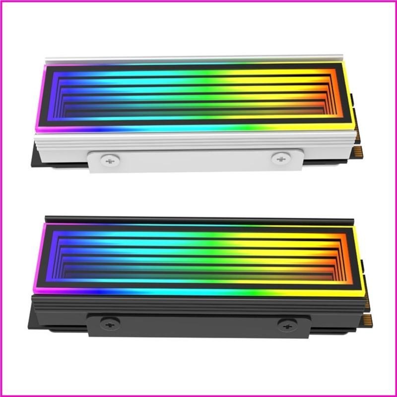 [MAI] M 2 SSD 散熱器 SSD 散熱器 Cooler SSD 散熱器 ARGB 燈散熱器多色模式鋁製散熱器