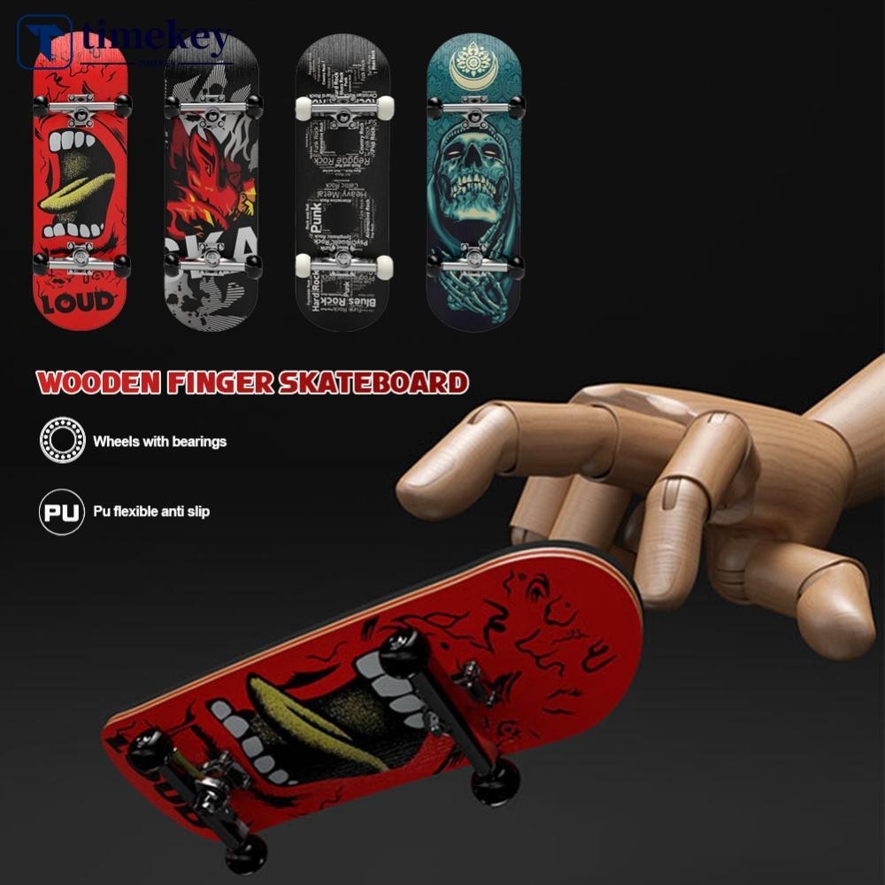 Timekey 木製指板指板套裝手指滑板車手指滑板楓木專業迷你滑板兒童玩具 I7Y6