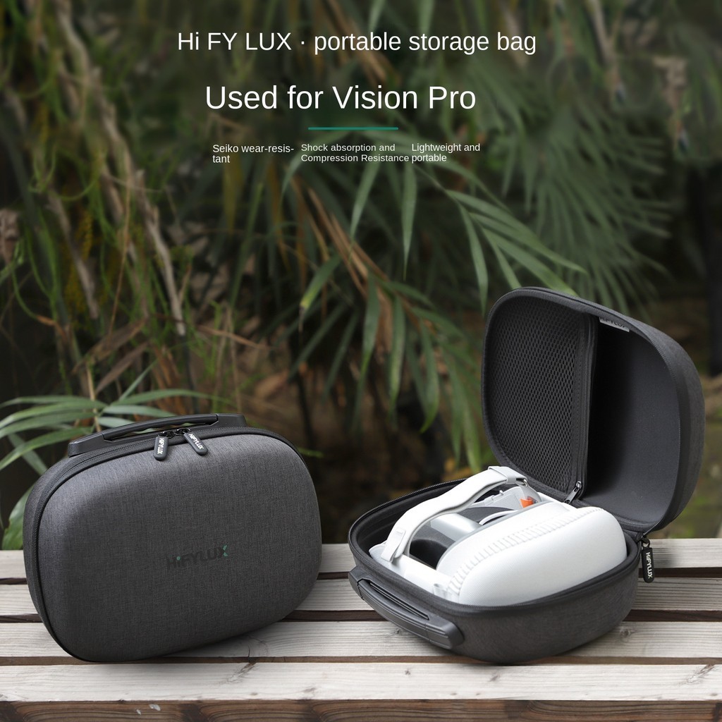 Hifylux適用Vision Pro收納包頭顯戴VR保護防摔手提箱配件