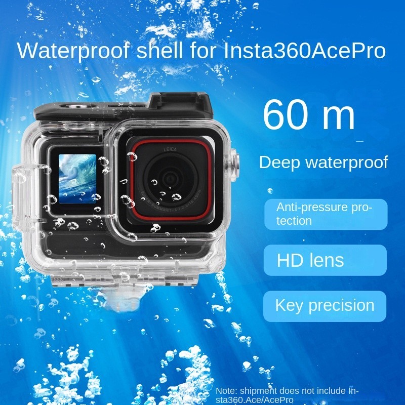 適用於影石Insta360 Ace Pro防水殼 ACE相機60米潛水罩保護殼配件
