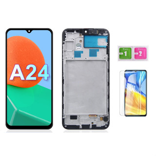 OLED帶邊框螢幕總成相容三星 Samsung A24 4G/A245 LCD 顯示屏螢幕總成 螢幕總成