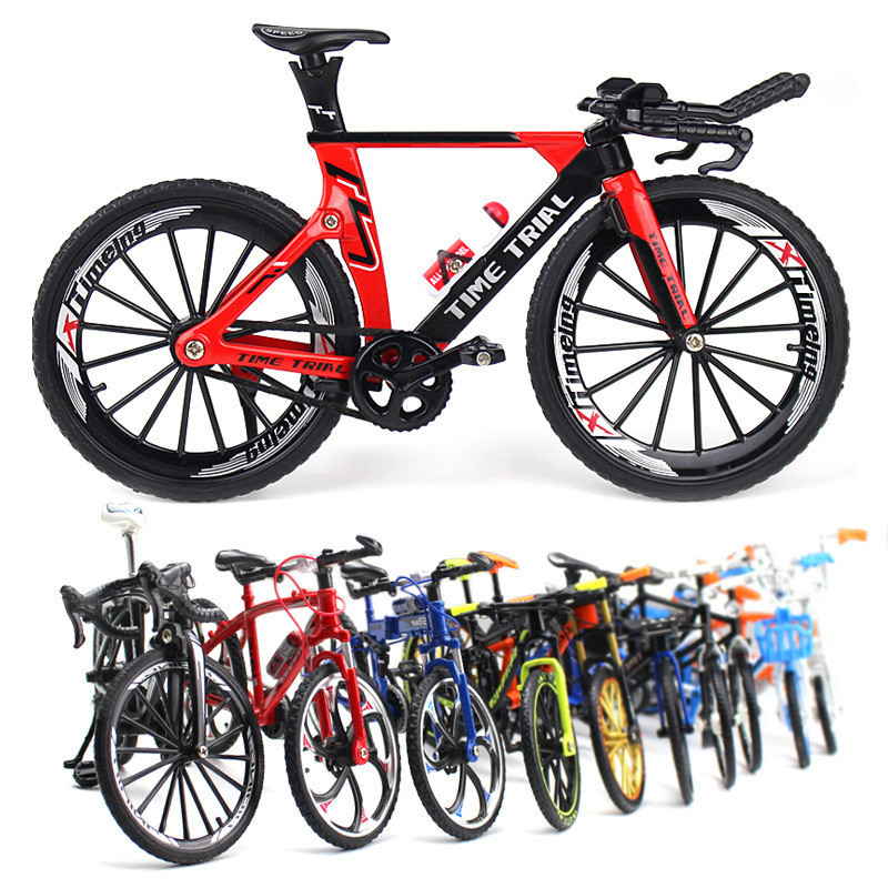 新款跨境創意合金腳踏車模型擺件 迷你單車金屬玩具模型收藏