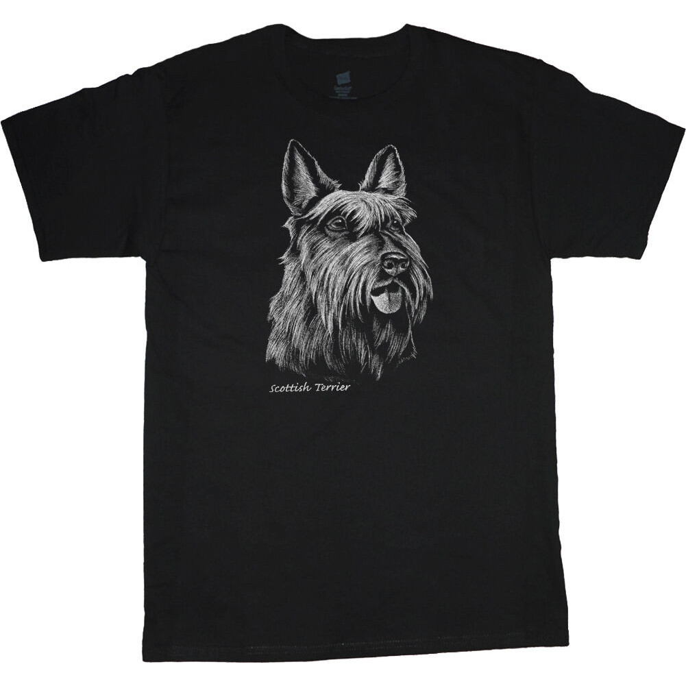 蘇格蘭梗襯衫 Dog Breed T 恤男士 T 恤 T 恤