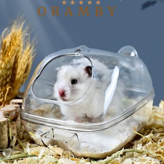 ORAMBEAUTY倉鼠浴室,玩具浴缸老鼠寵物廁所,透明供應房子框寵物籠