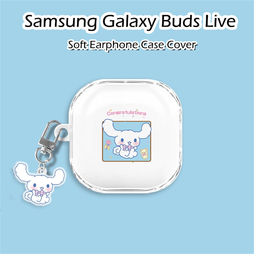 SAMSUNG 【快速發貨】適用於三星 Galaxy Buds Live Case 透明卡通軟矽膠耳機套