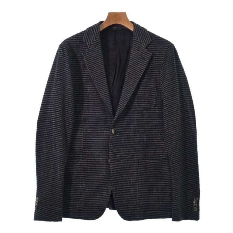 Giorgio Armani 亞曼尼 夾克外套黑 白 男用 滿版 系 日本直送 二手