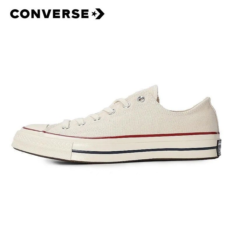 SAMSUNG Converse1970s低幫男女帆布鞋三星標米色情侶鞋休閒運動鞋 162062C