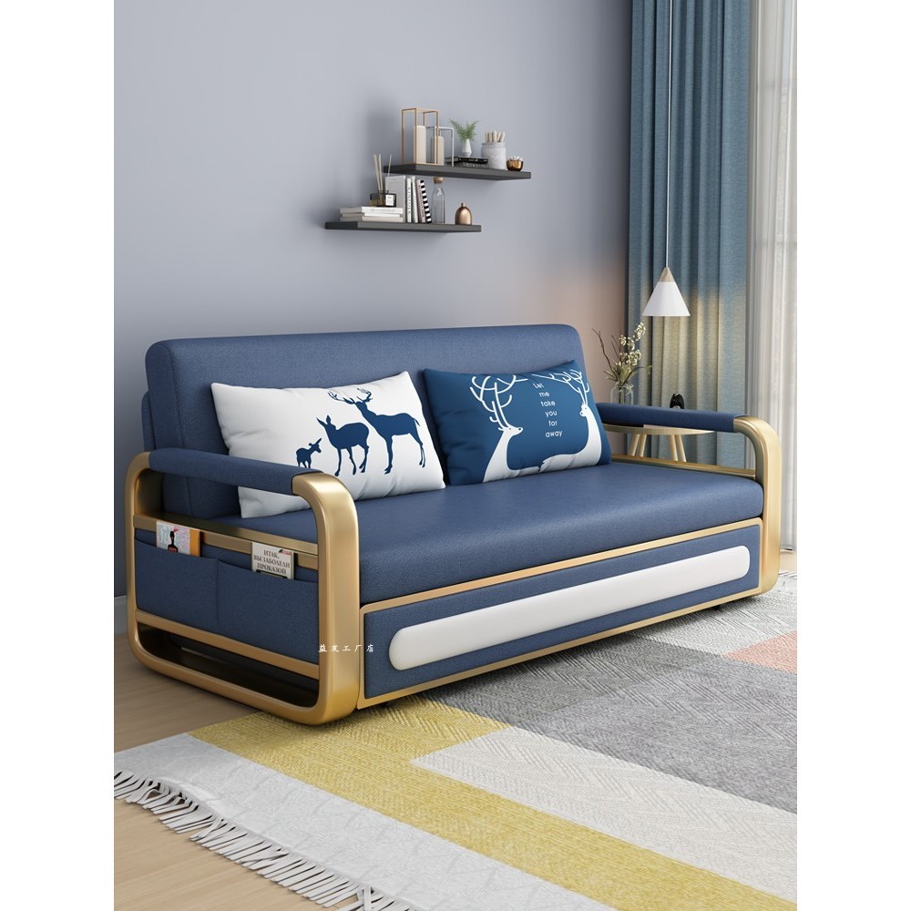 沙發床兩用多功能可摺疊儲物小戶型客廳簡約單雙人科技布伸縮收納